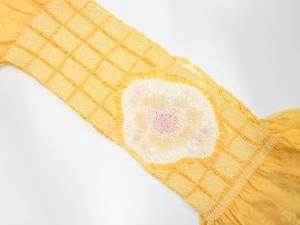 正絹　絞り　帯揚げ